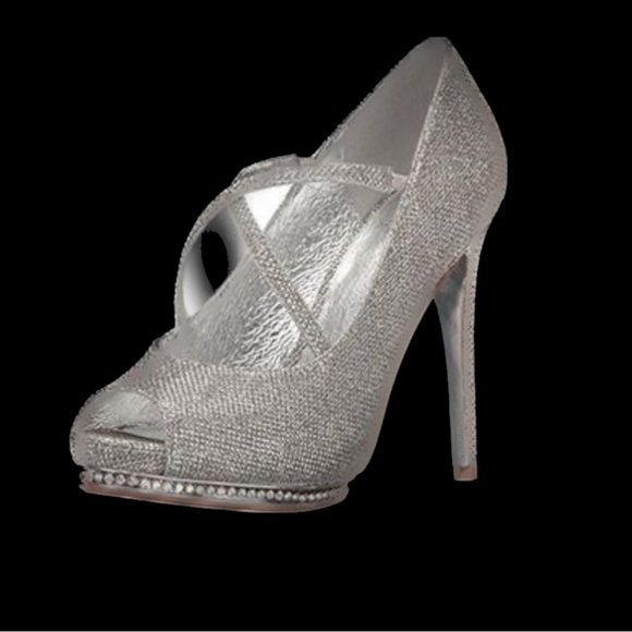 Adrianna Papell Shoes - Size 10 Adrianna Papell “Golda” Sparkle Rhinestone platform heels